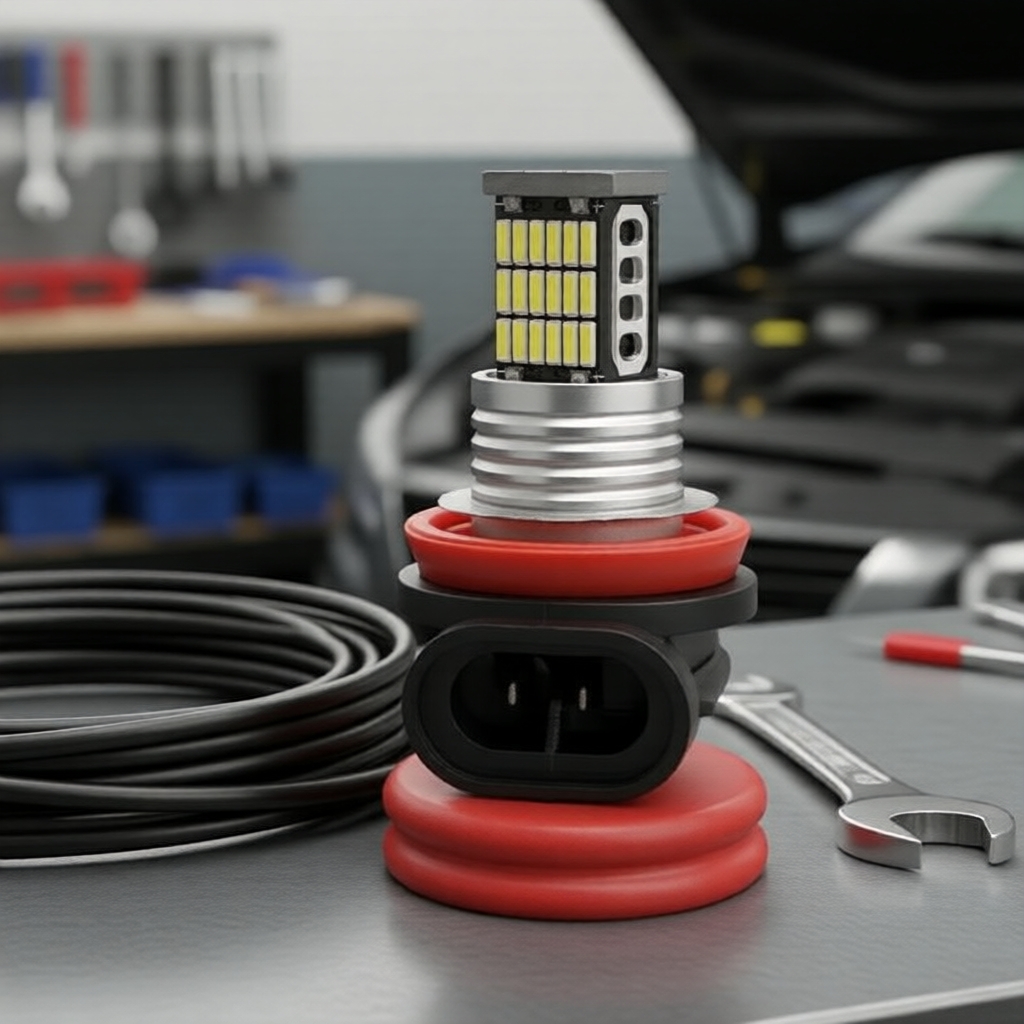 ไฟตัดหมอก LED 9005 9006 อเนกประสงค์ สําหรับรถยนต์ทําหน้าที่เป็นไฟวิ่งกลางวันและไฟเลี้ยว 2 ชิ้น