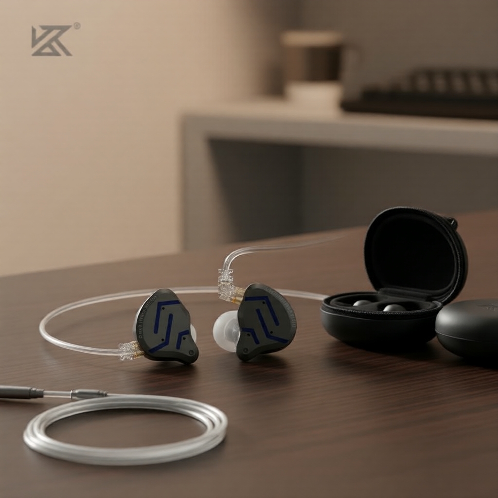 หูฟังอินเอียร์ KZ ZSN Pro 2 แบบ 1BA+1DD, หูฟังโลหะเสียงเบส HIFI, หูฟังออกกําลังกายแบบมอนิเตอร์ + เคส