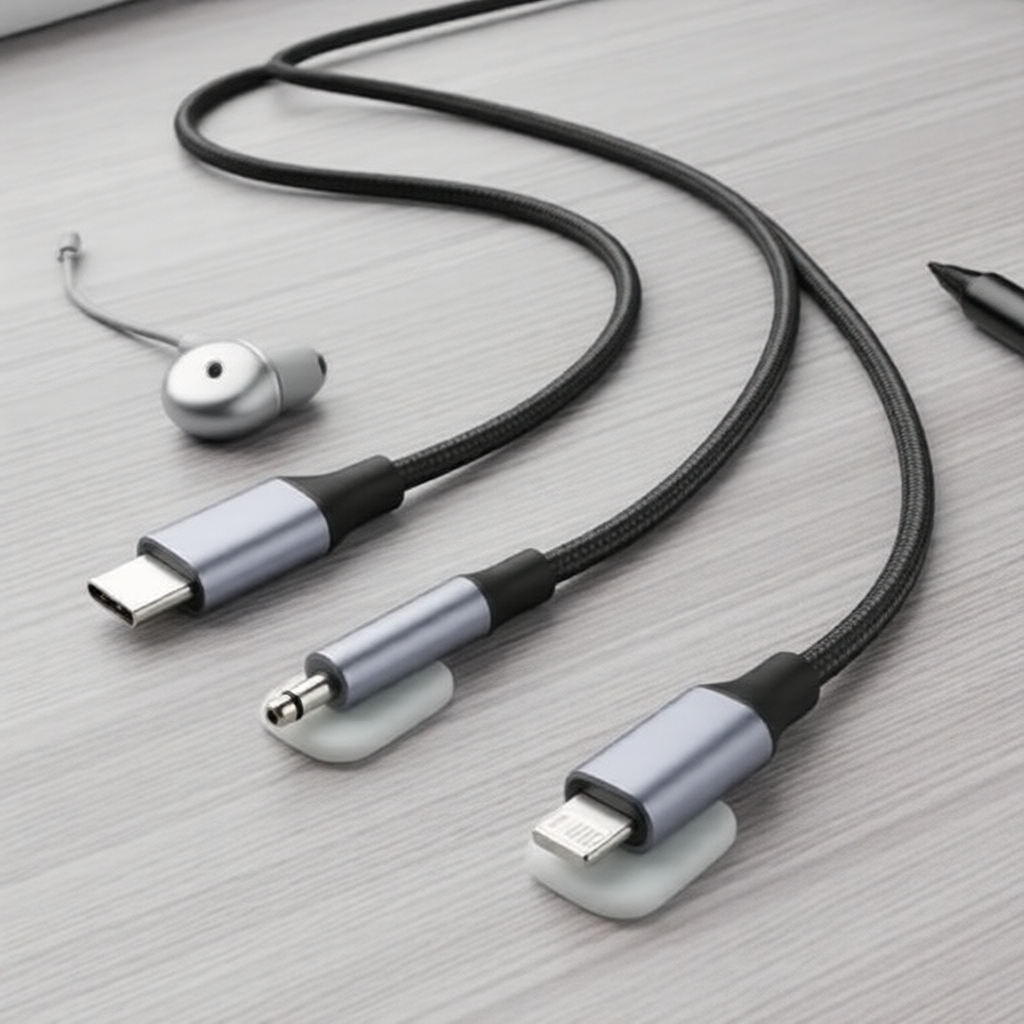 อะแดปเตอร์ DAC สําหรับ iPhone 14 13 พร้อมแจ็ค 3.5 มม. และ Type-C อุปกรณ์สายแปลงเสียง Aux iOS