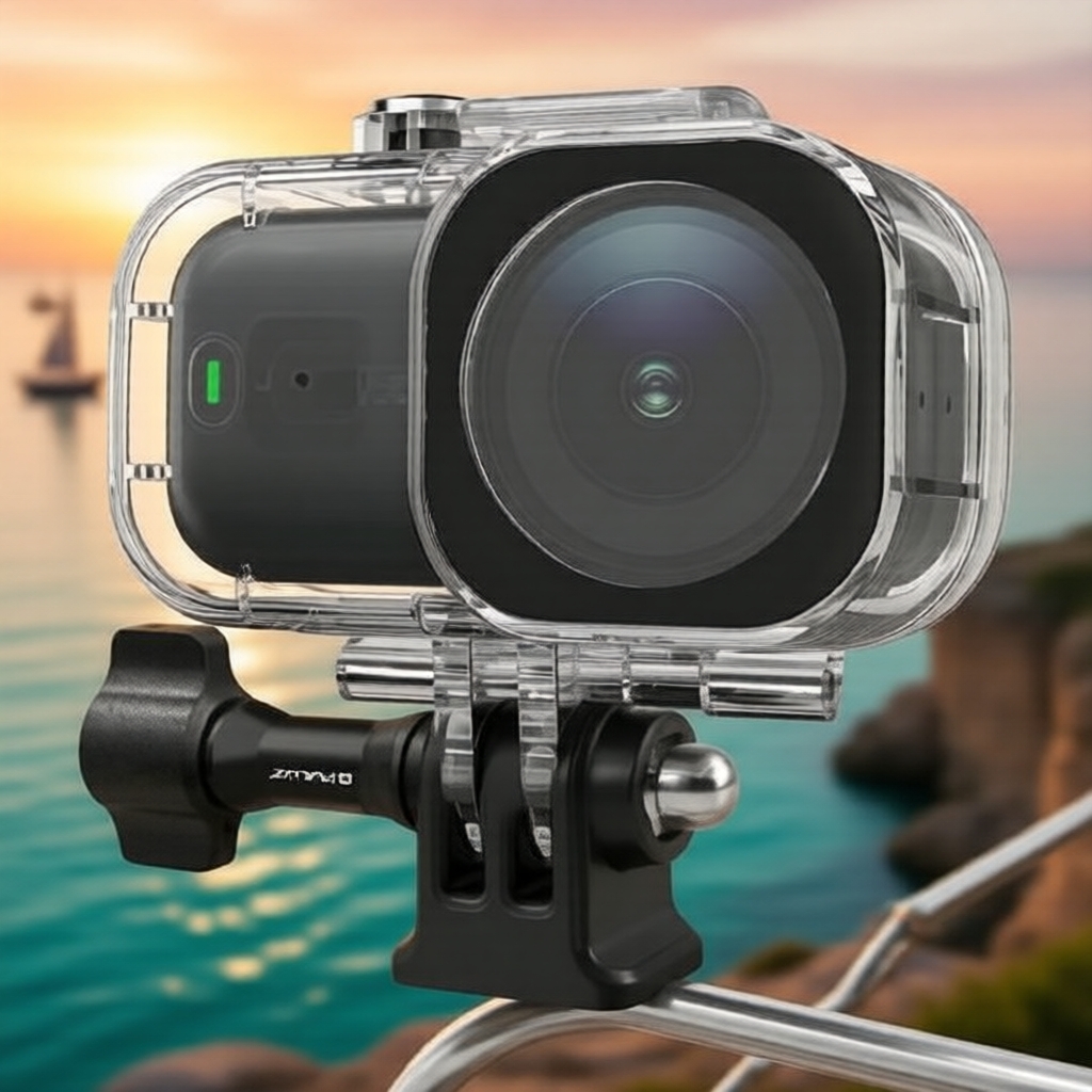 PULUZ 45ม. เคสกักน้ํากันน้ําสําหรับ DJI Osmo Nano, เคสดําน้ําใต้น้ํา (โปร่งใส)
