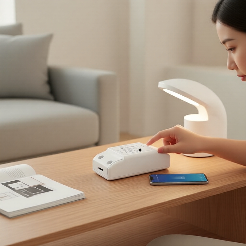 Tuya เบรกเกอร์ WiFi สําหรับไฟ LED, ใช้งานร่วมกับแอป Smart Life และ Alexa, ตัวเชื่อมต่อแบบหนีบ