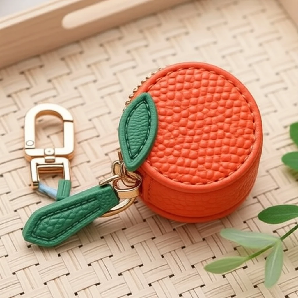 กระเป๋าเหรียญผลไม้สุดน่ารัก | ซองใส่ AirTag & หูฟังขนาดเล็ก | พวงกุญแจจัดระเบียบเครื่องประดับ