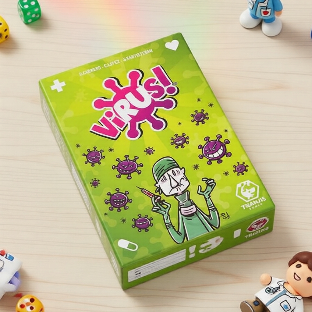การ์ดเกมไวรัสสุดสนุก ภาษาอังกฤษ เกมบอร์ดตั้งโต๊ะแบบอินเทอร์แอคทีฟ เหมาะสําหรับปาร์ตี้ผู้ใหญ่ ของขวัญรับปริญญาหรือคู่รัก