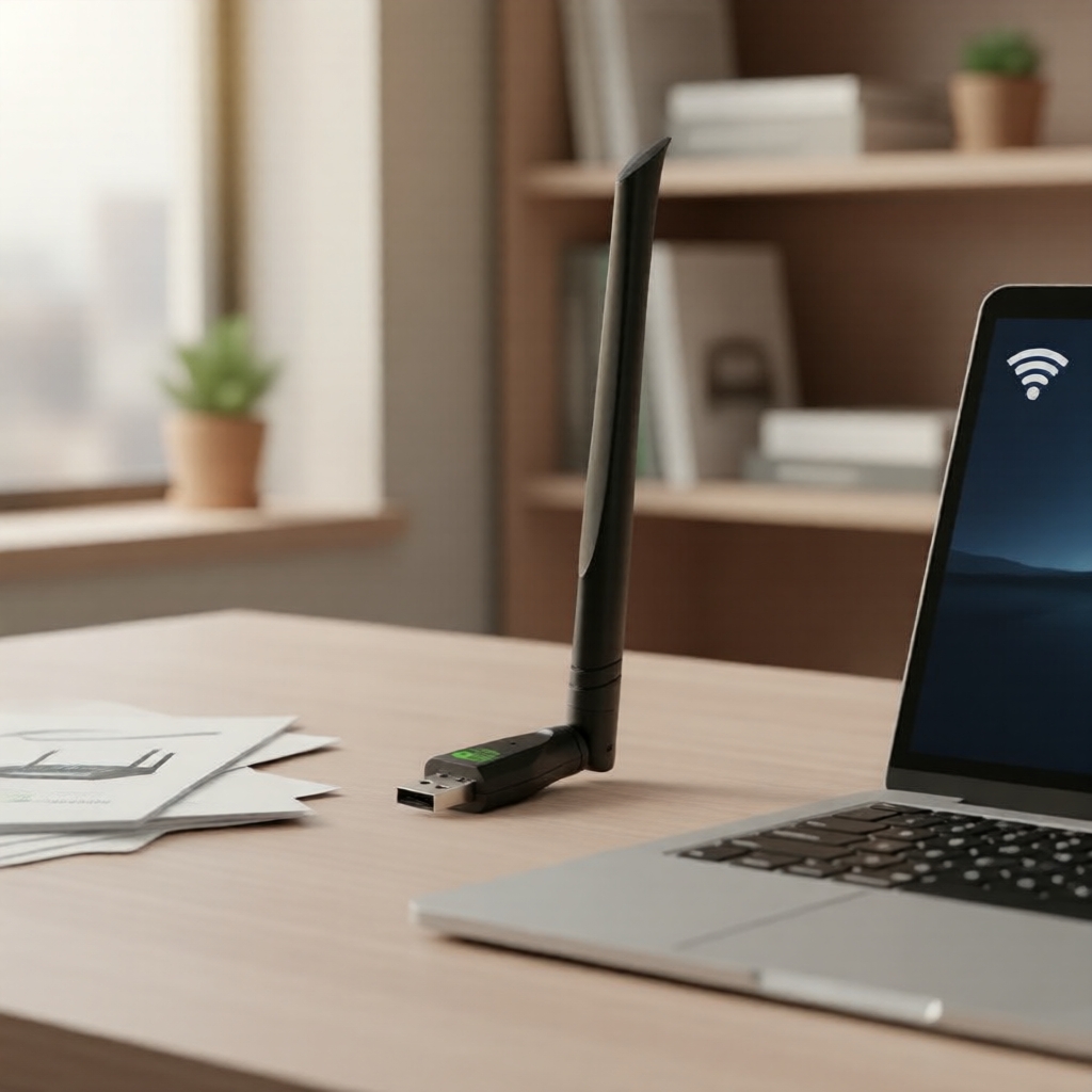 อะแดปเตอร์ไวไฟแบบ USB 650Mbps AC650 สําหรับเดสก์ท็อป Windows Mac Linux