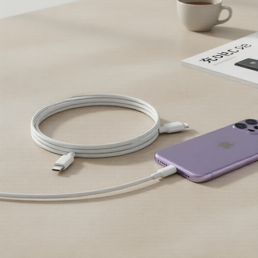 สายชาร์จเร็วแบบ USB-C to Lightning ที่ได้รับการรับรอง MFi รองรับกําลังไฟสูงสุด 20W สําหรับ iPhone 14