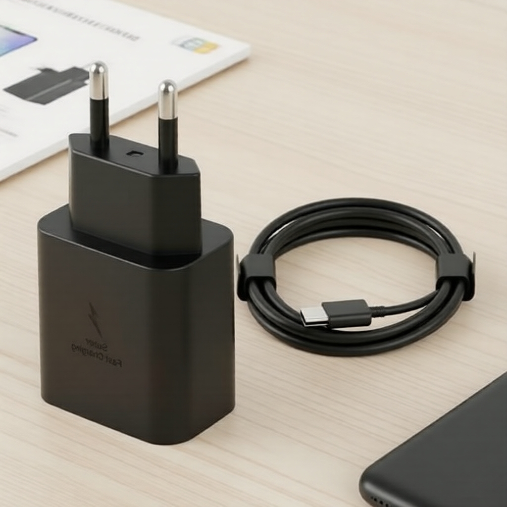 25W PD ที่ชาร์จเร็วสําหรับ Samsung Galaxy S24 S25 S23 Ultra S22 Note 20 10 Plus พร้อมสายชาร์จ USB-C