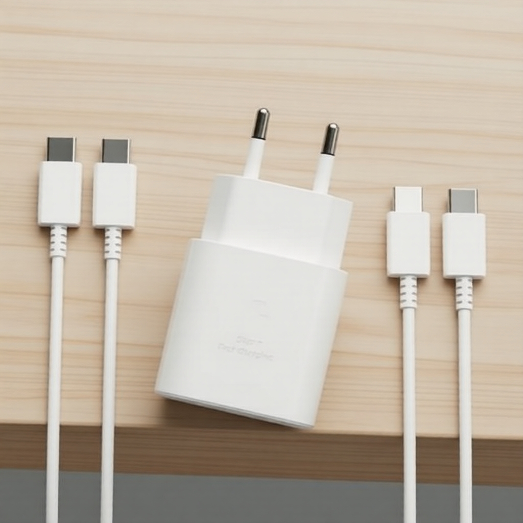 ที่ชาร์จติดผนังแบบ USB-C รองรับกําลังไฟ 25W สําหรับ Samsung Galaxy S23/S24/S25 Ultra