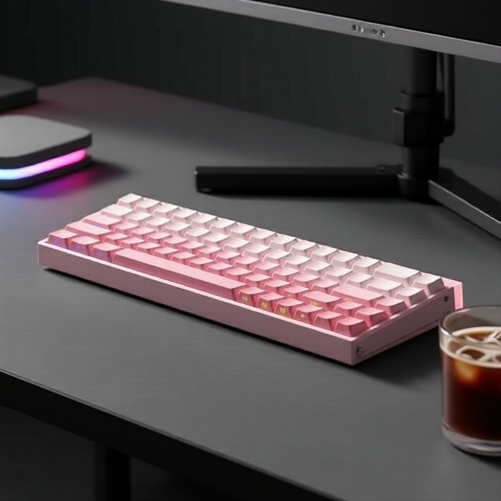 คีย์บอร์ดแมคคานิคอลสําหรับเล่นเกม AULA HERO68 HE สวิตช์แม่เหล็ก RT เชื่อมต่อแบบมีสาย RGB อัตราการสํา