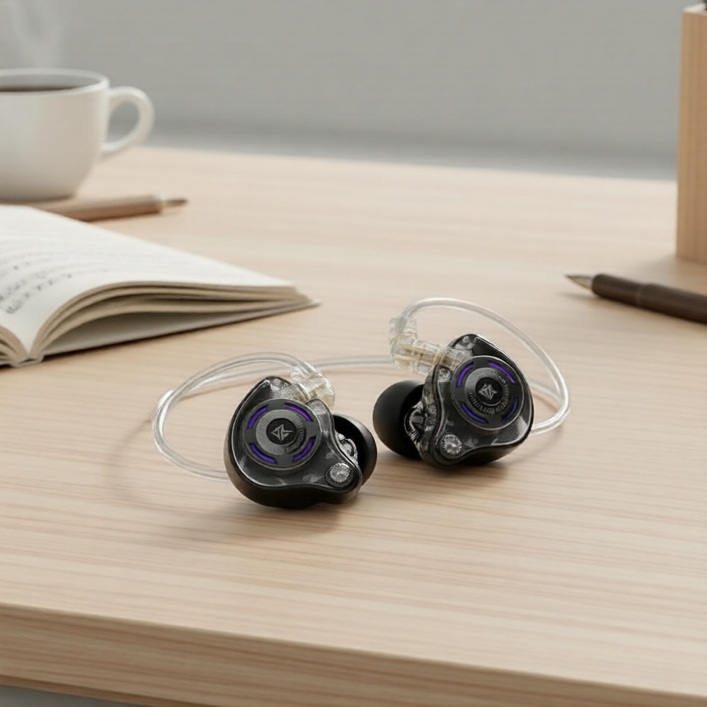 หูฟังเกมมิ่ง KZ Gale Hi-Fi: ไมโครโฟนคู่, EQ Type-C, การตอบสนองความถี่กว้าง, สวมใส่สบายครอบหู