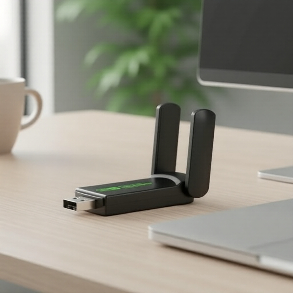 อะแดปเตอร์ไวไฟ 5 USB 2.4G/5GHz 650Mbps, Realtek RTL8811, ไม่ต้องลงไดร์เวอร์
