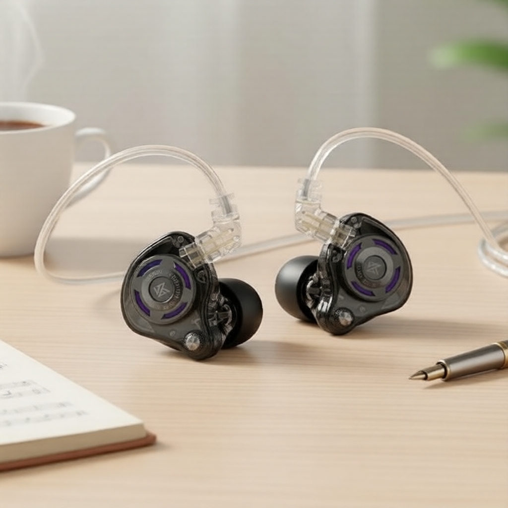 หูฟังเกมมิ่งครอบหู KZ Gale: เสียง Hi-Fi, ไมโครโฟนคู่, EQ Type-C, รองรับย่านความถี่กว้าง, สวมใส่สบายท