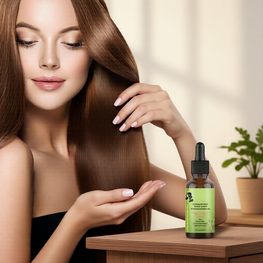 Rosemary Essential Hair Oil 59มล. – ฟื้นบํารุงผมแห้งเสียและส่งเสริมการเจริญเติบโตของเส้นผมให้แข็งแรง