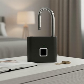 One Piece Bold P11 Smart Fingerprint Padlock, APP Unlock, IP65 Waterproof Design for Home & Outdoor Gate Protection