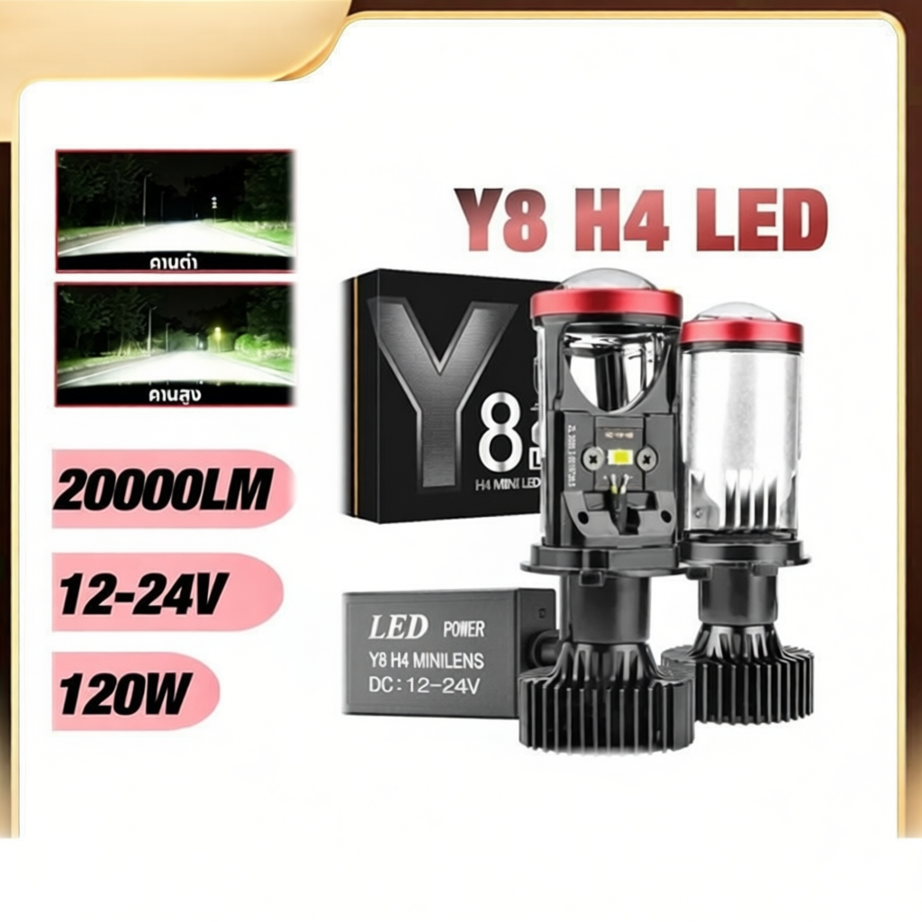 ไฟหน้า Y22 Y19 Y14 Y8 Y6 โฉมปี ของแท้ปรับเอียงคัตออฟได้ Y15Hขั้วH4 คัตออฟพวงมาลัยขวา RHD