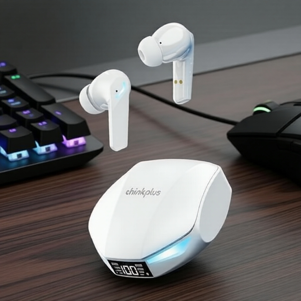 หูฟังเกมมิ่งไร้สาย Lenovo Thinkplus XT53 TWS บลูทูธ 5.4 กันน้ํา พร้อมหน้าจอแสดงผล LED เสียงสเตอริโอ HiFi ความหน่วงต่ํา มีไมโครโฟน HD