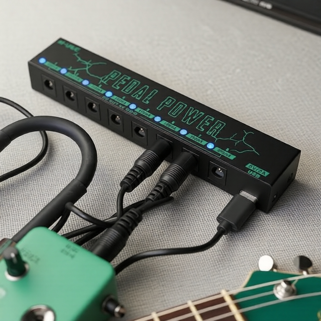 แหล่งจ่ายไฟกีต้าร์แบบเหยียบ M-VAVE 10 ช่องออก 9V แยกอิสระ สําหรับอุปกรณ์เสริมเอฟเฟค