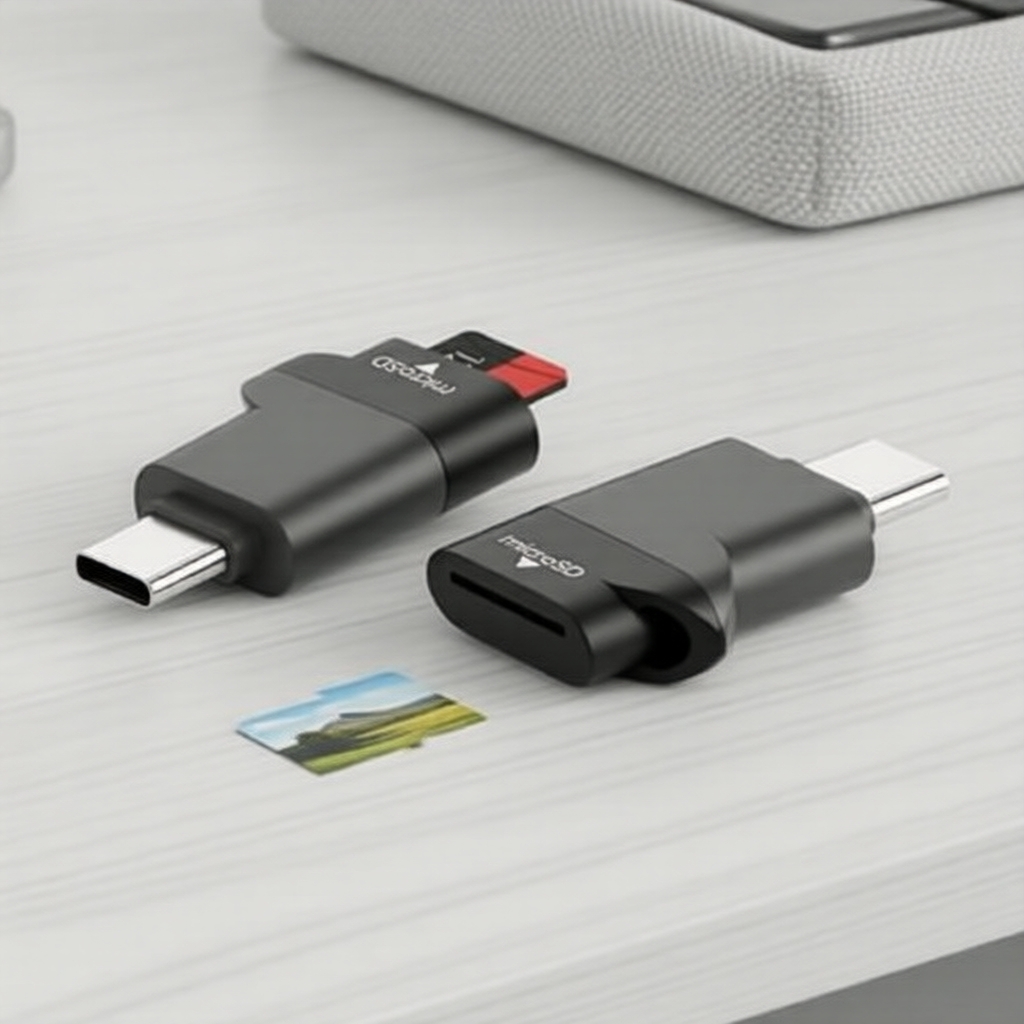 เครื่องอ่านการ์ด Micro SD TF ความเร็วสูง, อะแดปเตอร์ Twitch สําหรับแล็ปท็อปและโทรศัพท์มือถือ
