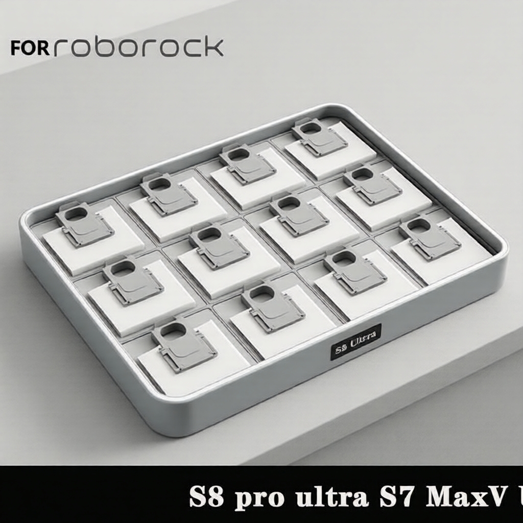 ถุงเก็บฝุ่น Roborock ปี 2026 สําหรับ S8 Pro Ultra, S7 MaxV Ultra, Q7 Max+, Q8 Max+ และ Q8 Max Puls