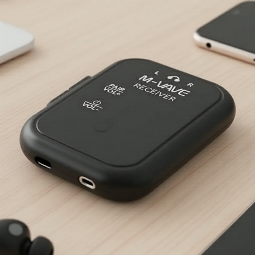 M-VAVE WP-12 ตัวรับสัญญาณไร้สาย 2.4G แบตเตอรี่เล่นได้นาน 24 ชม. ดีเลย์ต่ํามาก เหมาะสําหรับไลฟ์บนเวที