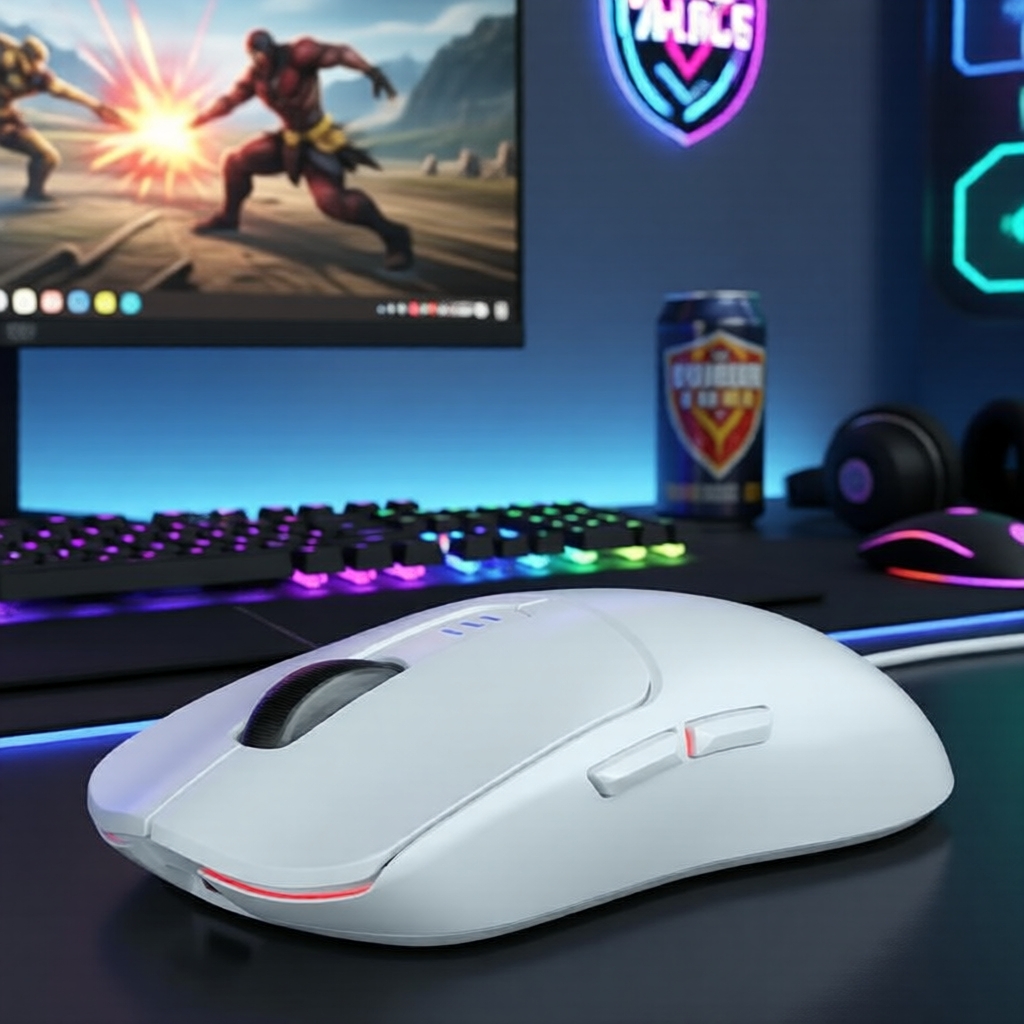 เมาส์เกมมิ่งไร้สาย AULA SC580X, โหมด 3 แบบ, 12000DPI, ชาร์จได้, ปรับแต่งได้, ใช้ได้กับ PC/แล็ปท็อป/M