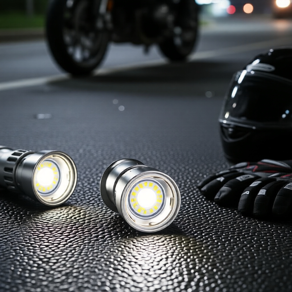 หลอดไฟ LED P15D T19 สําหรับมอเตอร์ไซค์ H4/H6 BA20D 12V 24V ชุดอัปเกรดไฟหน้า