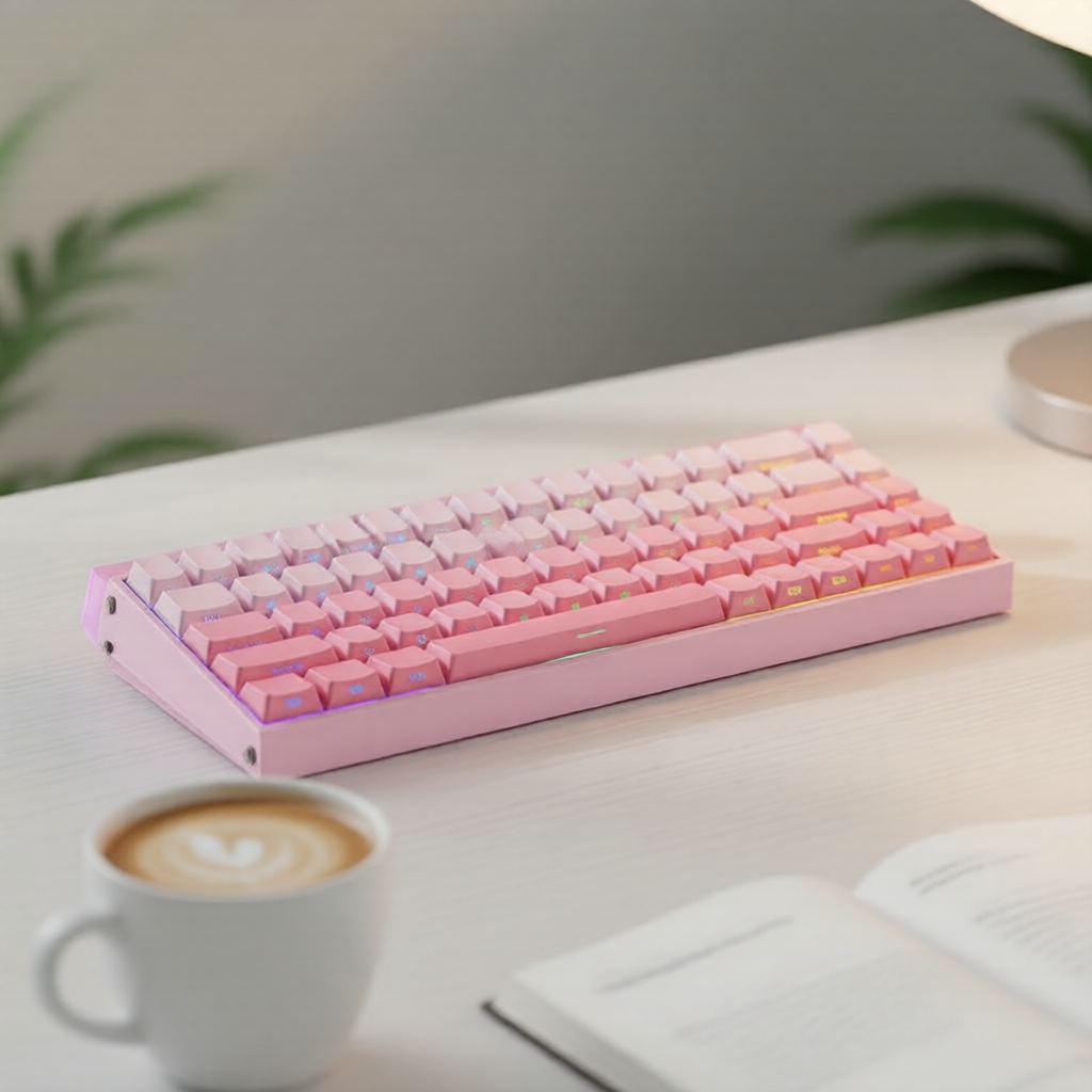 คีย์บอร์ดแมคคานิคอลปรับแต่งได้ AULA HERO 68HE สวิตช์แม่เหล็ก - ไฟ RGB มีสาย 68 ปุ่ม สําหรับเล่นเกมแล