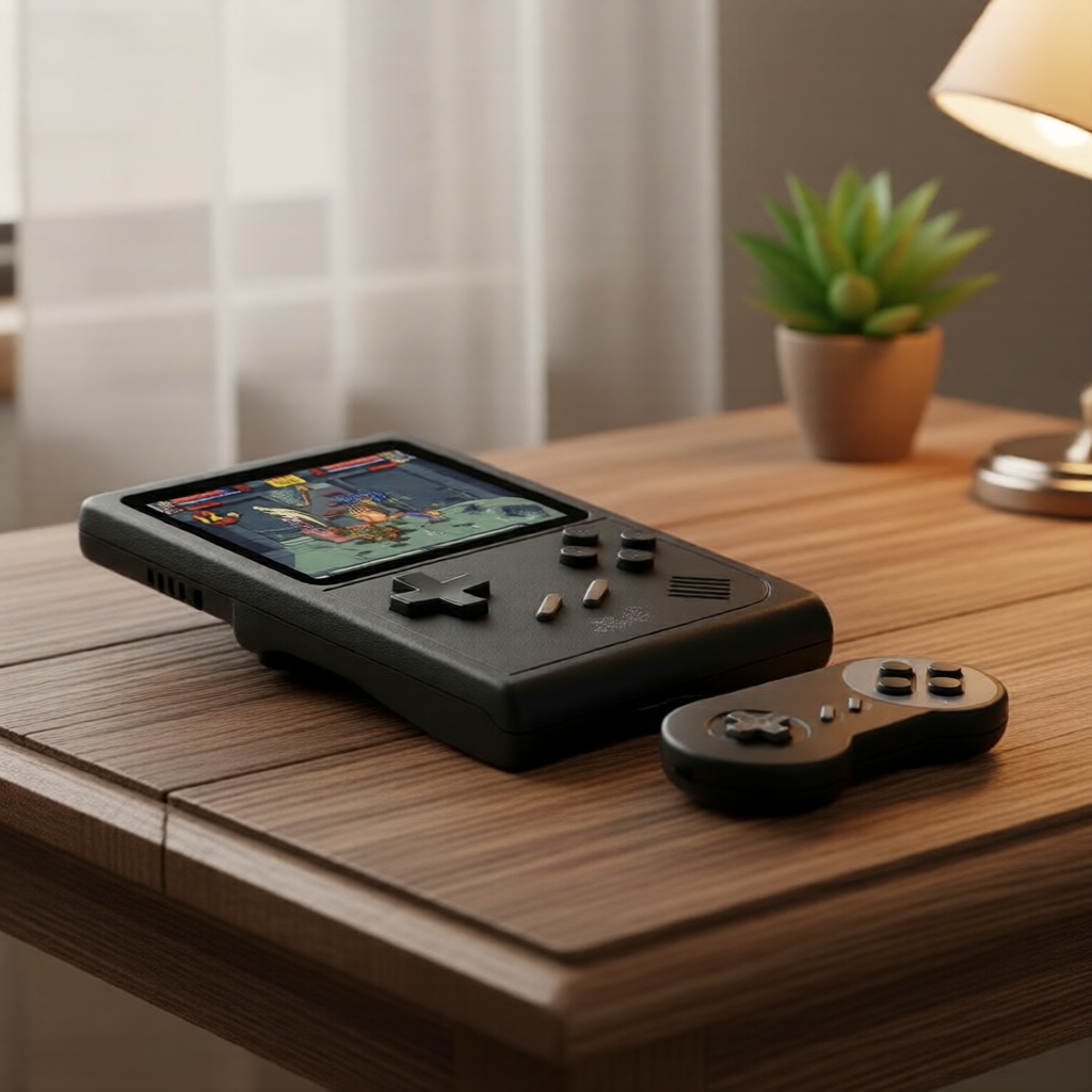 เครื่องเกมพกพา GB300 สไตล์เรโทร ขนาดหน้าจอ 3 นิ้ว มีเกมส์ในตัว 6000 เกม รองรับ AV-Out
