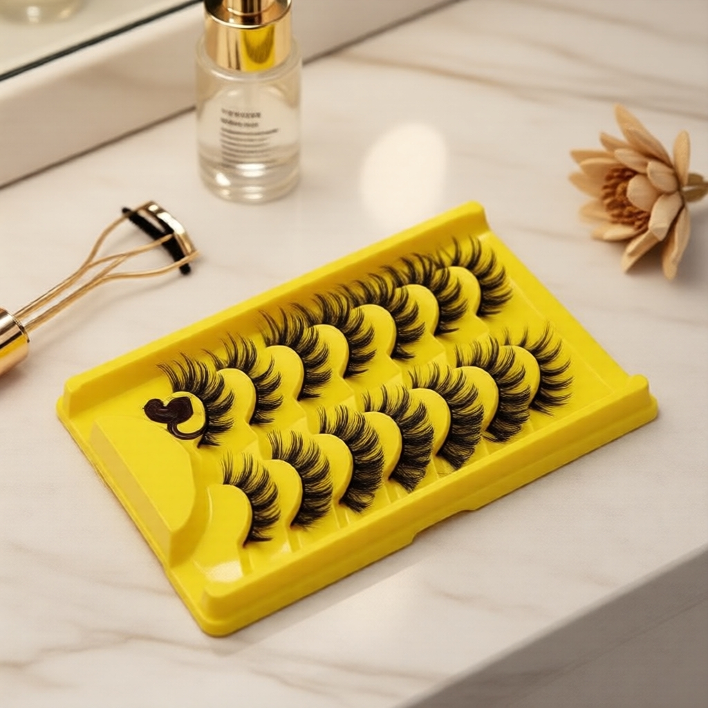 ขนตาปลอม 3 มิติ รุ่น Mango Eye D Curl แพ็ค 7 คู่ ขนตางอนเด้งติดทนนาน ให้ลุคธรรมชาติ
