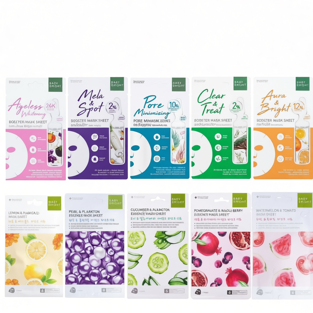 (1ซอง) Baby Bright Booster Mask Sheet 20g