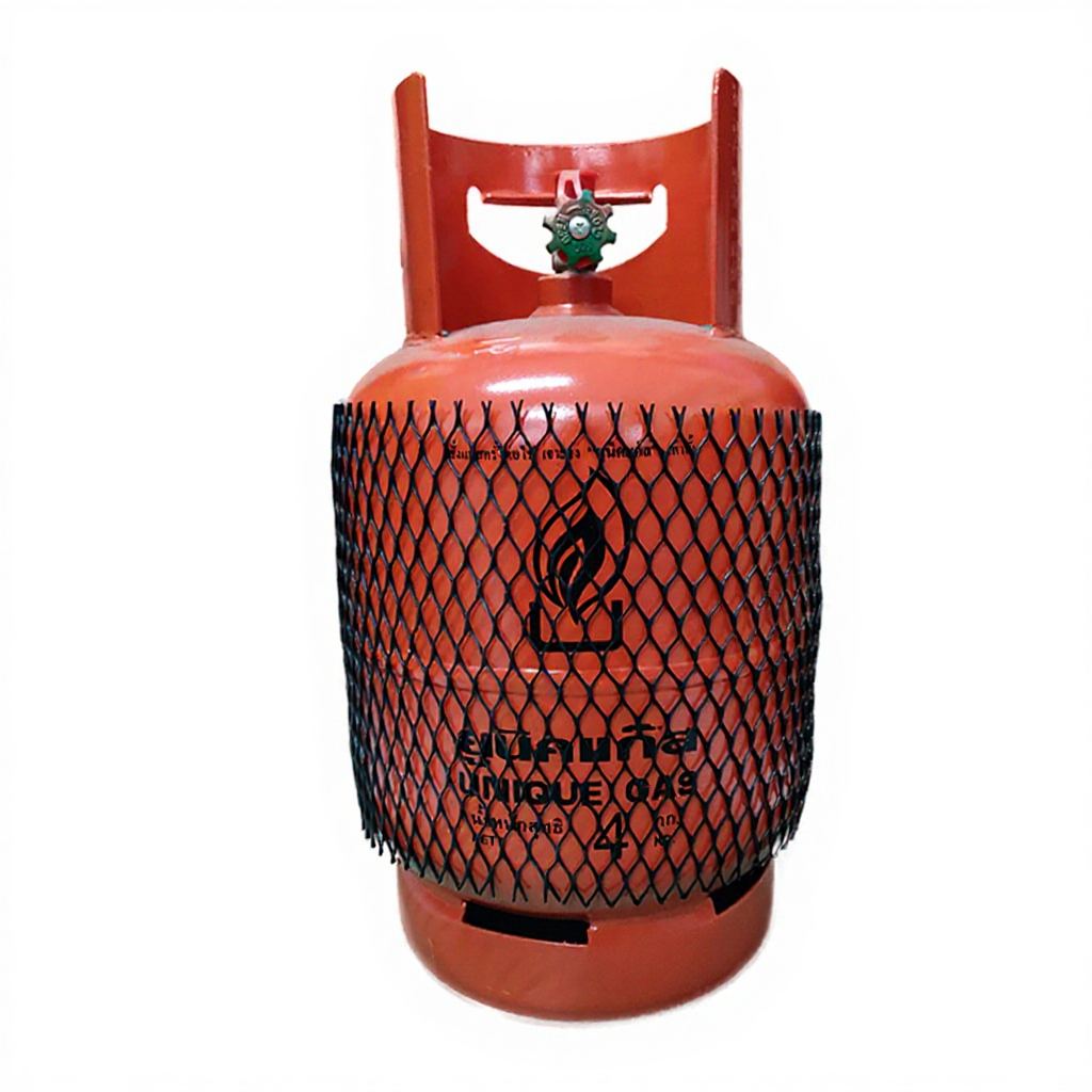 ถังปิคนิค ถังแก๊ส 4 กิโล ยูนิคแก๊ส พร้อมโครงและบังลม