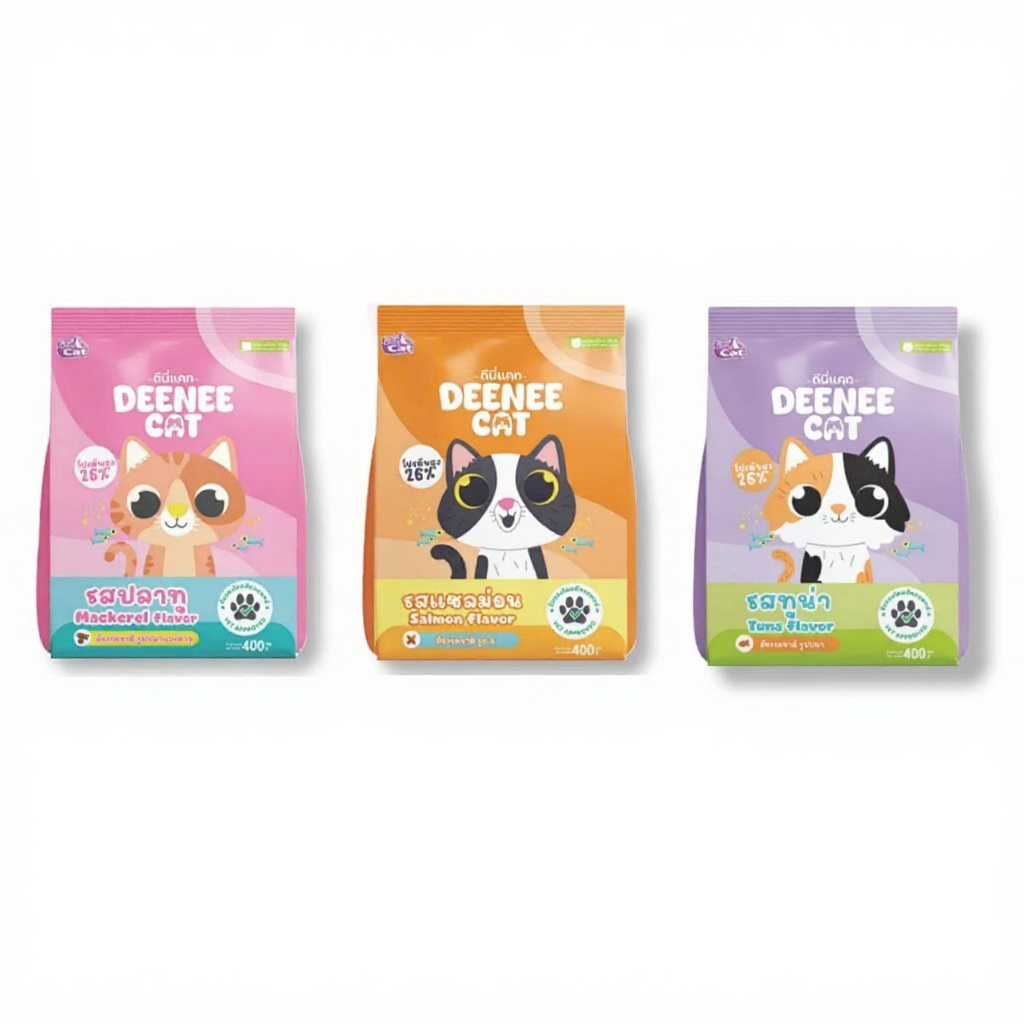 Deenee Cat อาหารแมว ไม่เติมเกลือ ถนอมไต 400 g