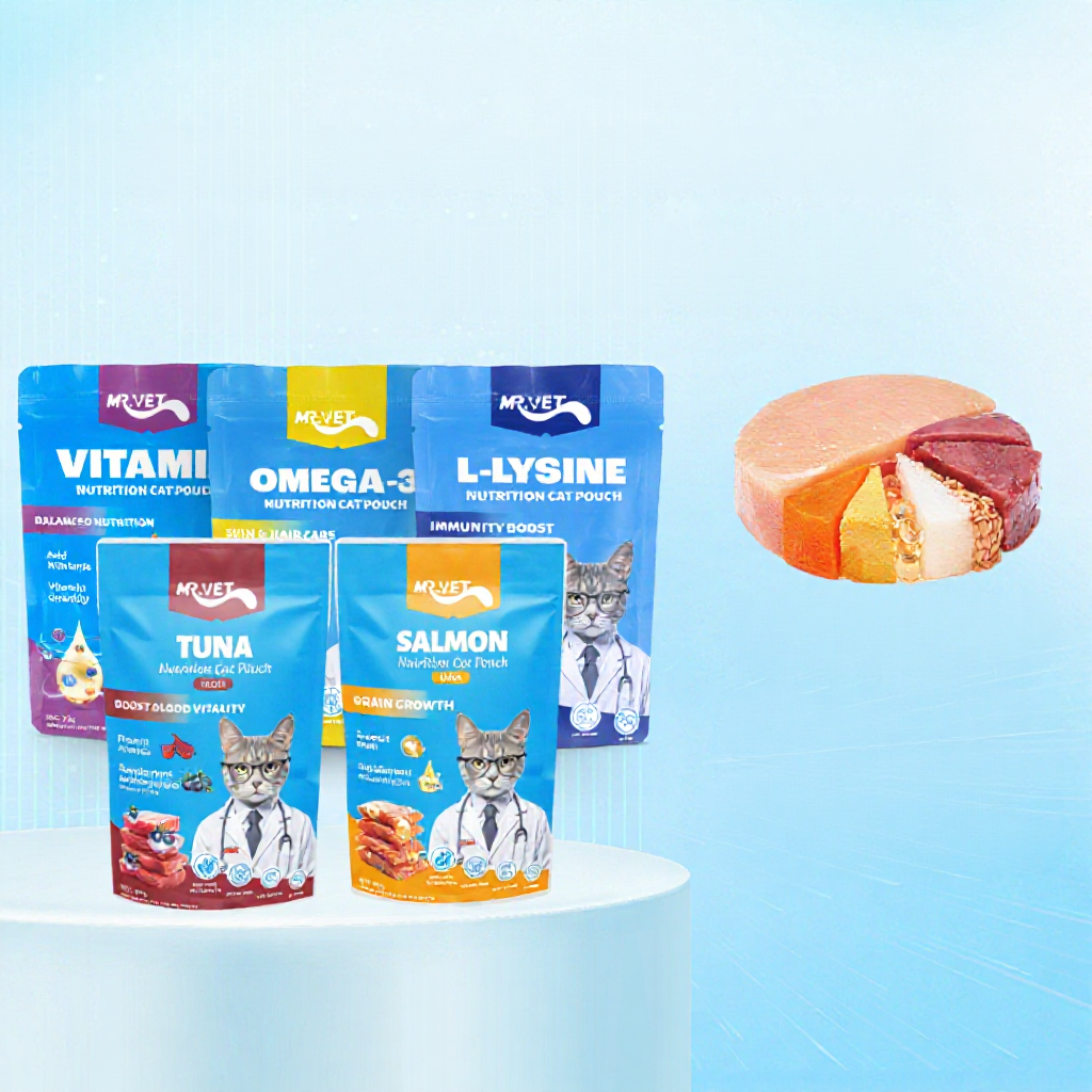 Mr.Vet อาหารเปียกแมว ขนาด 70 g  12 ซอง