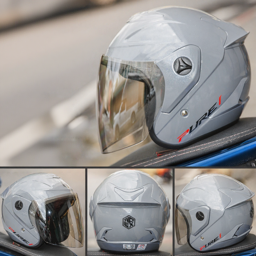 หมวกกันน็อค INDEX PURE ครึ่งใบ คุ้มค่า