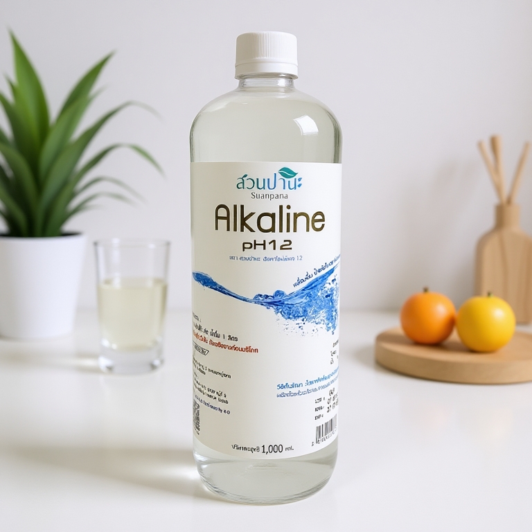 น้ำอัลคาไลน์ น้ำด่าง PH12 สวนปานะ  1000 มล.