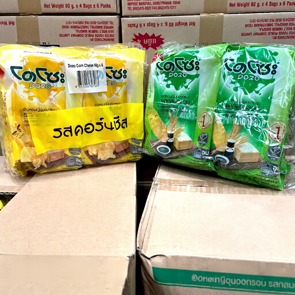 โดโซะ ข้าวหอมญี่ปุ่นอบกรอบ 56 gX6 ห่อ/แพ็ค