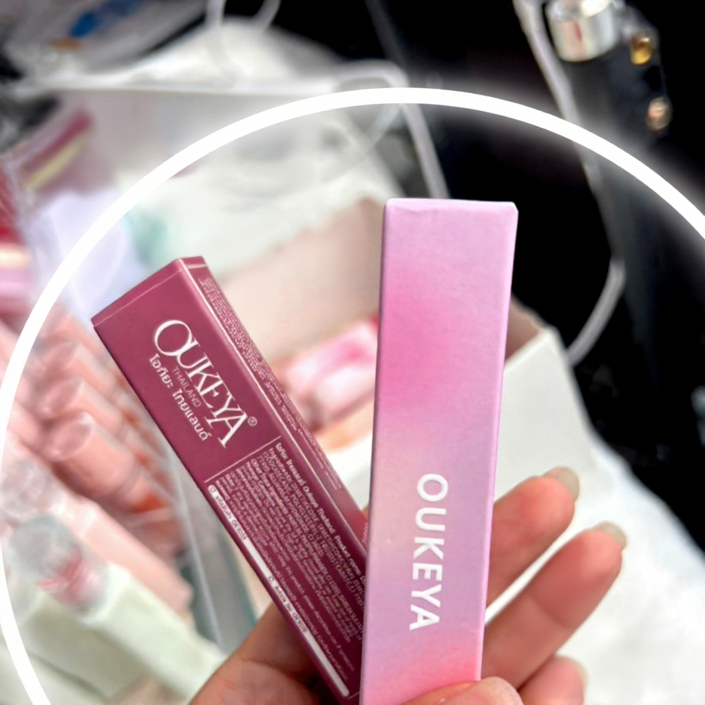 OUKEYA ลิปสติก เนื้อแมตต์กํามะหยี่ สีสันชัดเจน