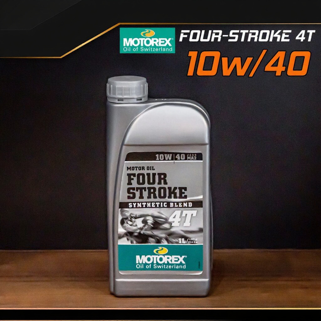 น้ำมันเครื่อง MOTOREX FOUR-STROKE 4T ขนาด 1 ลิตร (10w/40) , (15w/50)