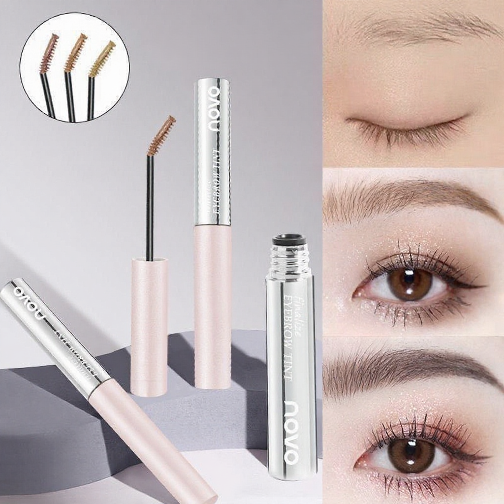 Novo มาสคาร่าปัดขนคิ้ว ติดทนยาวนาน ล็อคคิ้วแน่น กันน้ำ 24 ชม.
