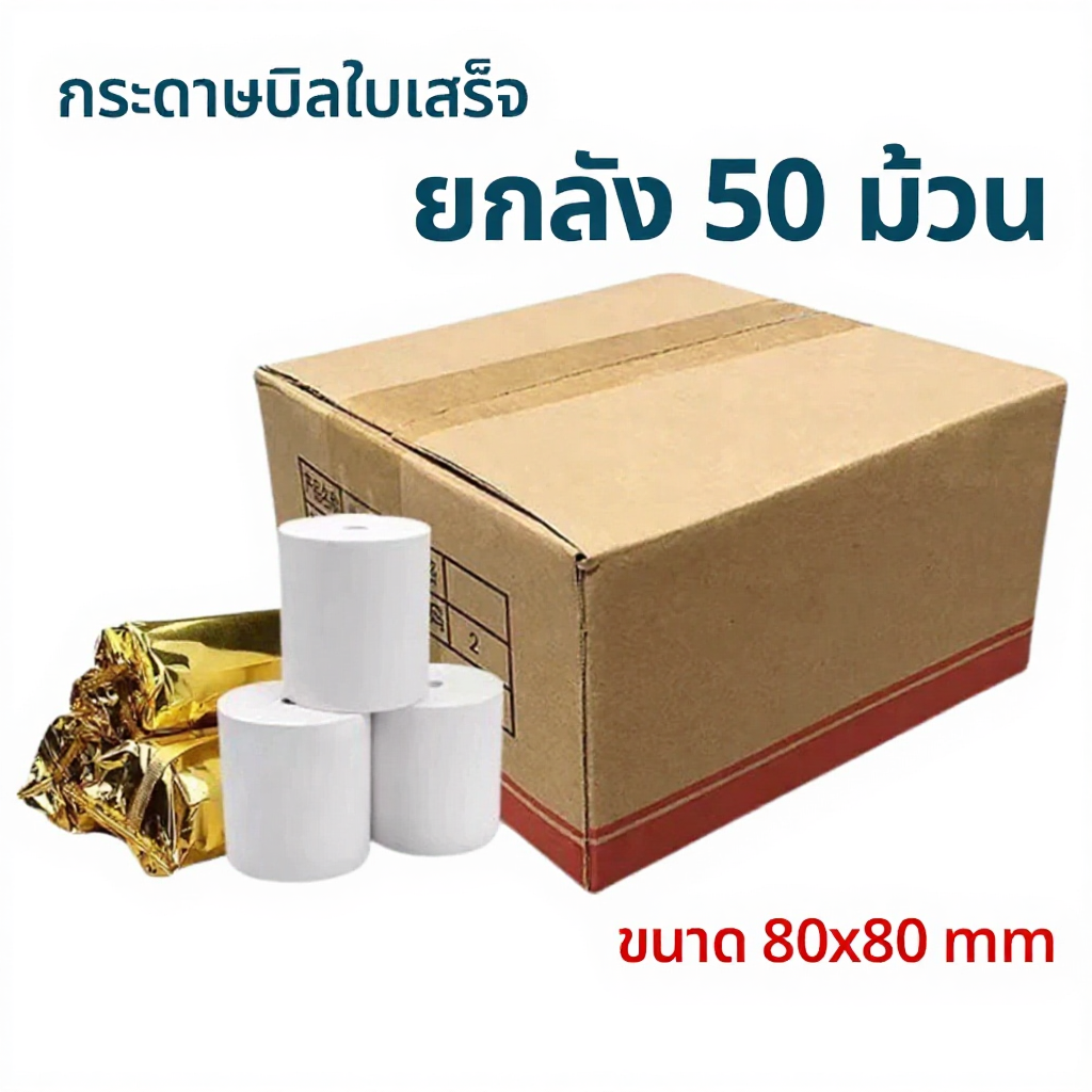 Itcan กระดาษความร้อน 80x80 mm  ไม่ใช้หมึก