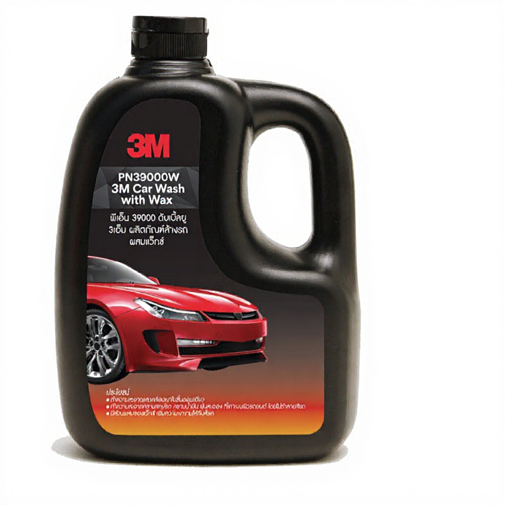 3M แชมพูล้างรถสูตรผสมแวกซ์ 1ลิตร PN39000W