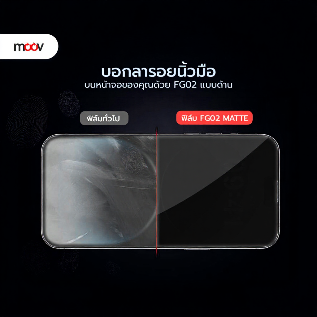 Moov FG02 ฟิล์มกระจกนิรภัย  For iPhone
