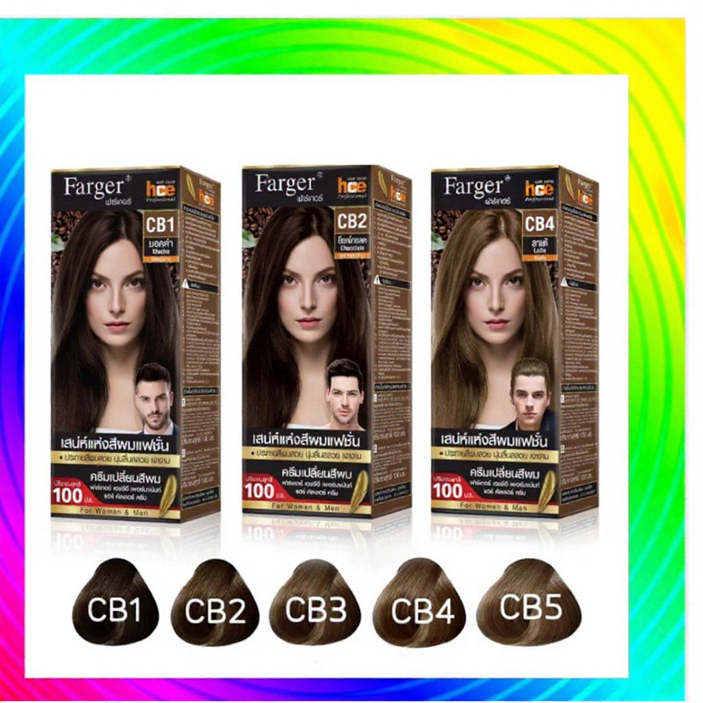 ครีมเปลี่ยนสีผม Farger coffee brown series 100 ml