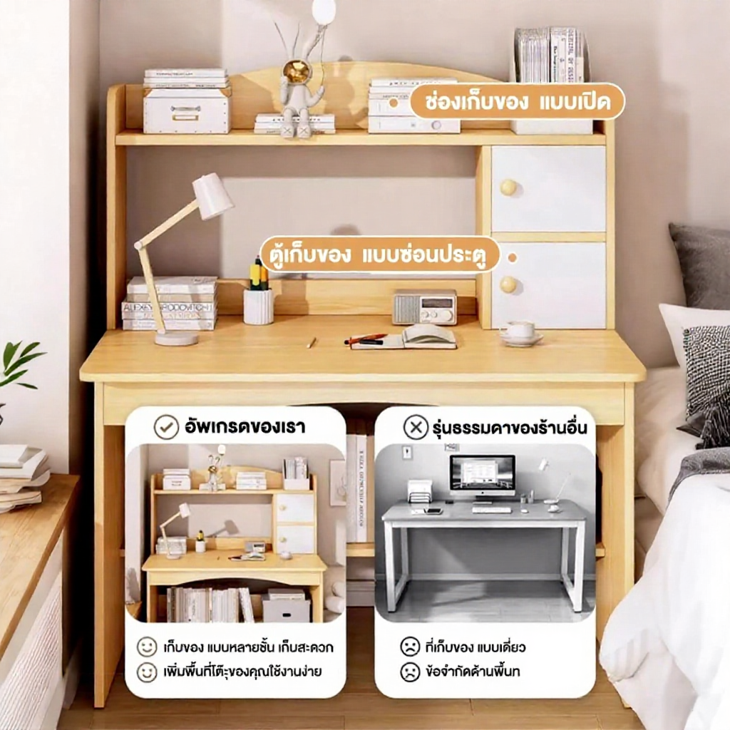 โต๊ะทำงาน ALOVE หลากหลายขนาด