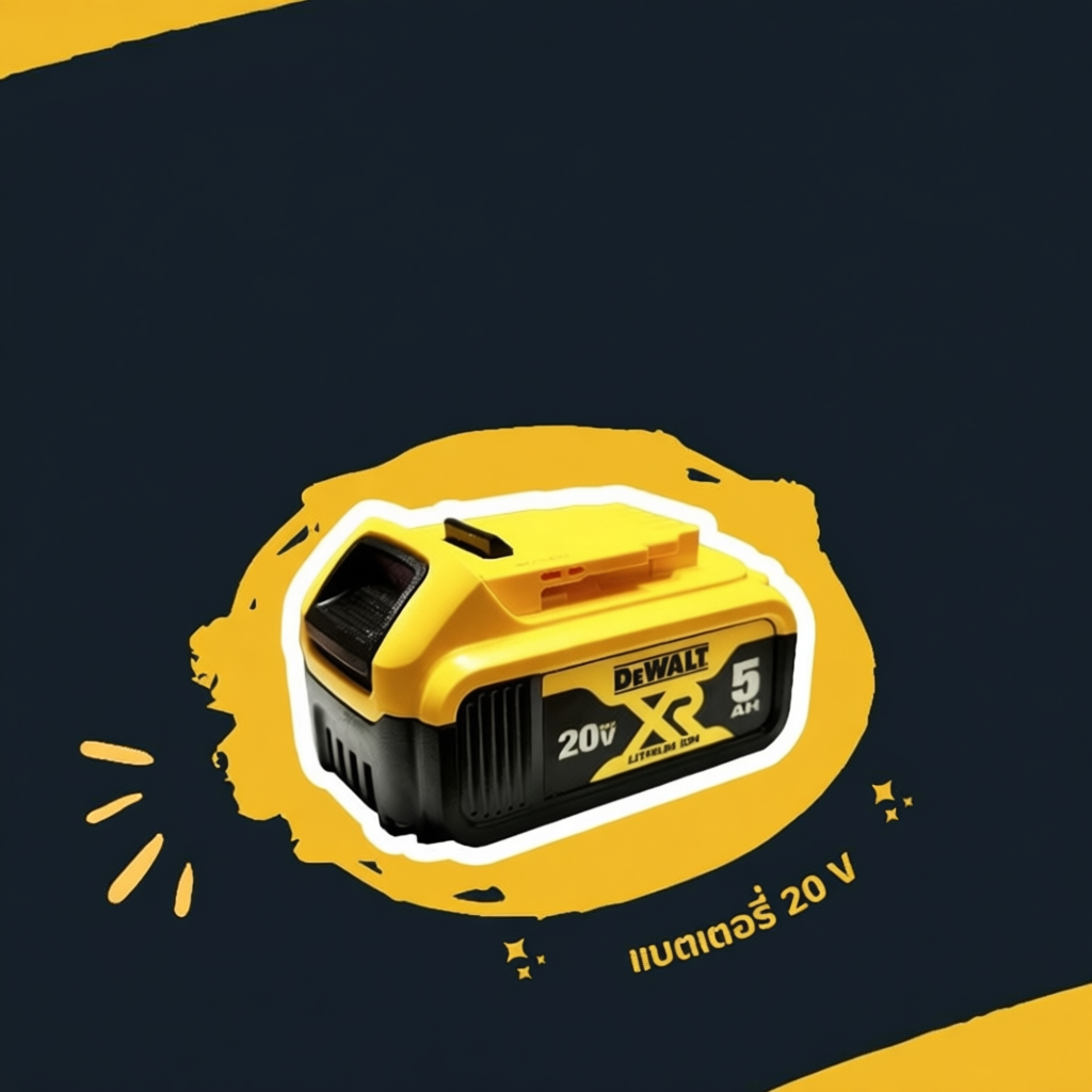 DEWALT แบตเตอรี่ 20V 5Ah รุ่น DCB184