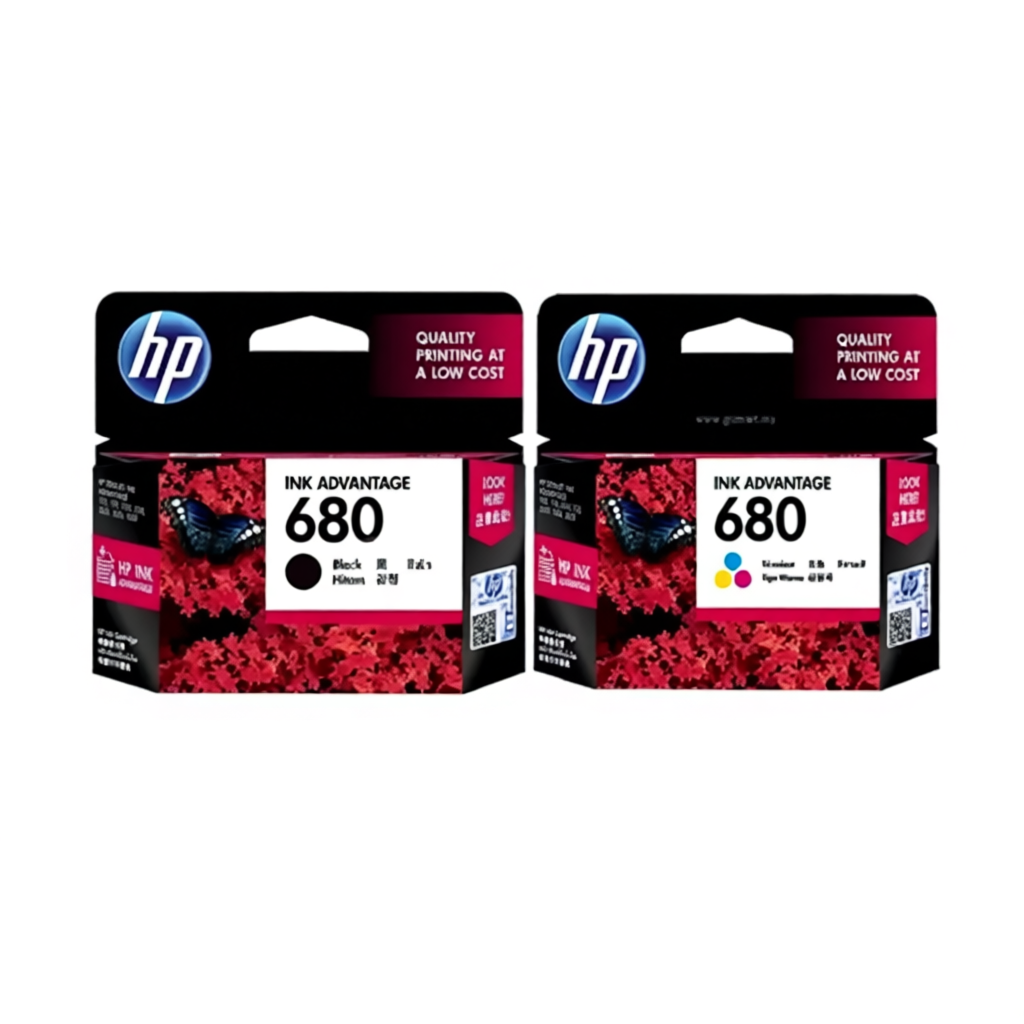 HP 680   (F6V27AA) BK + 680 (F6V26AA) CO ของแท้