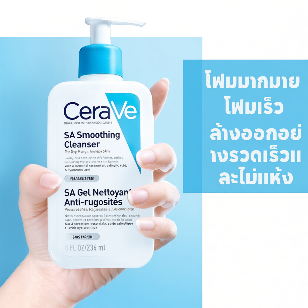โฟมล้างหน้าสําหรับคนเป็นสิว Cerave Cleanser 236ml