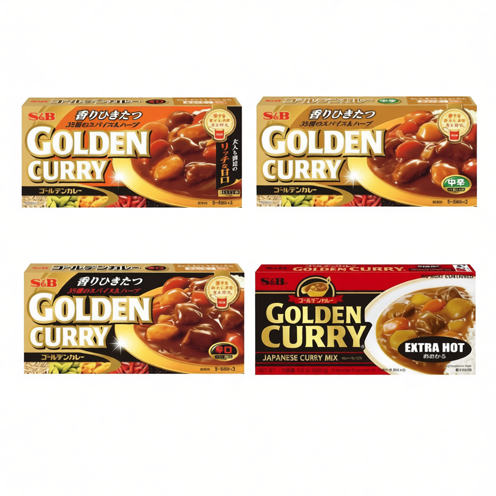 GOLDEN CURRY SAUCE MIX 198 G เครื่องแกงกะหรี่ก้อนญี่ปุ่น สูตรโกเด้นเคอรี่ JAPANESE CURRY PRO