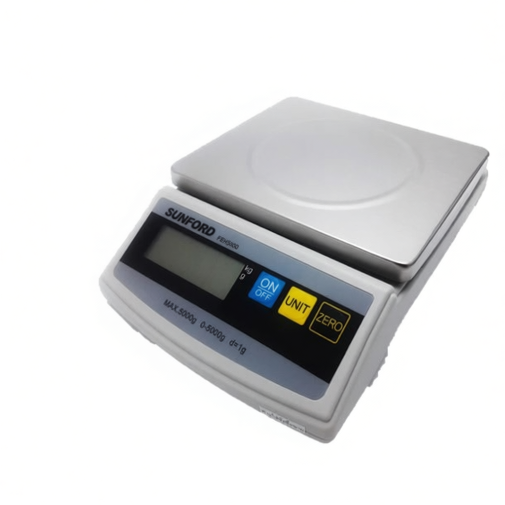 เครื่องชั่งน้ำหนักดิจิตอล Sunford FEH5000 พิกัด 5 กิโลกรัม มีใบรับรอง สำหรับงานผลิต และมืออาชีพ