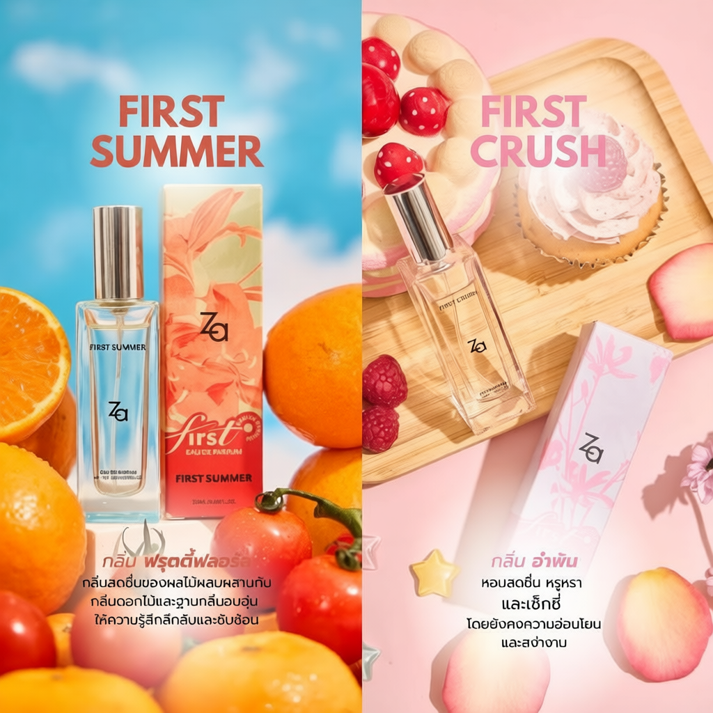 Za FIRST Collection Perfume 20ml. น้ำหอมราคาสบายกระเป๋า พกพาง่าย