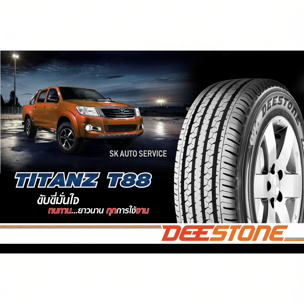 DEESTONE ยางรถยนต์ 215/70R15 (ขอบ15) รุ่น T88 2 เส้น